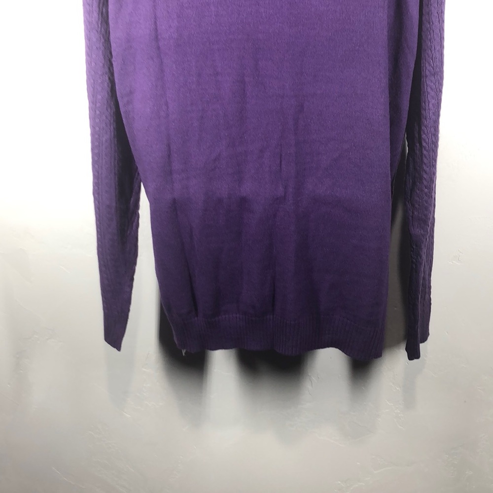 NWT Laura Scott purple sweater size xl - Picture 7 of 9